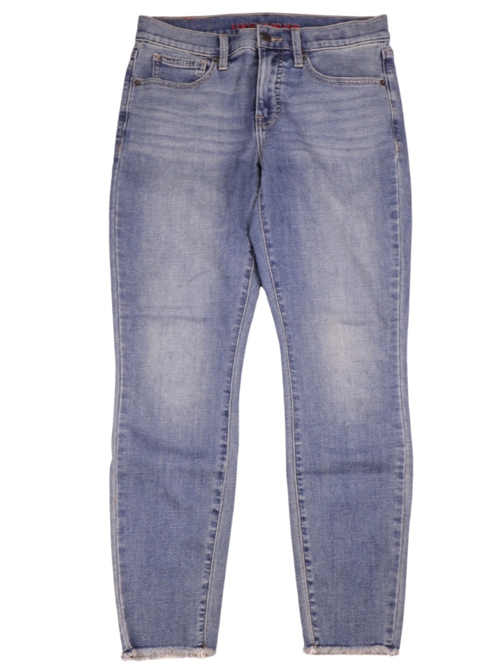 Lucky Brand Skinny Ankle Jeans Raw Hem Stretch Denim Size 6